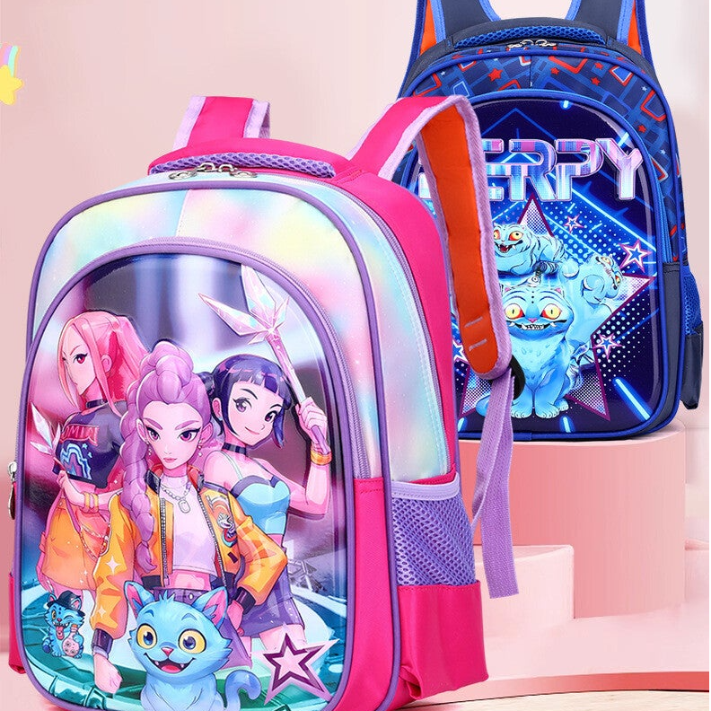 Lightweight kindergarten backpack with breathable back support