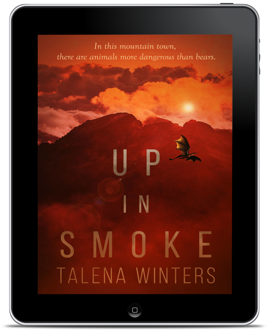 Ebook of cryptid adventure thriller novellette Up in Smoke by Talena Winters.