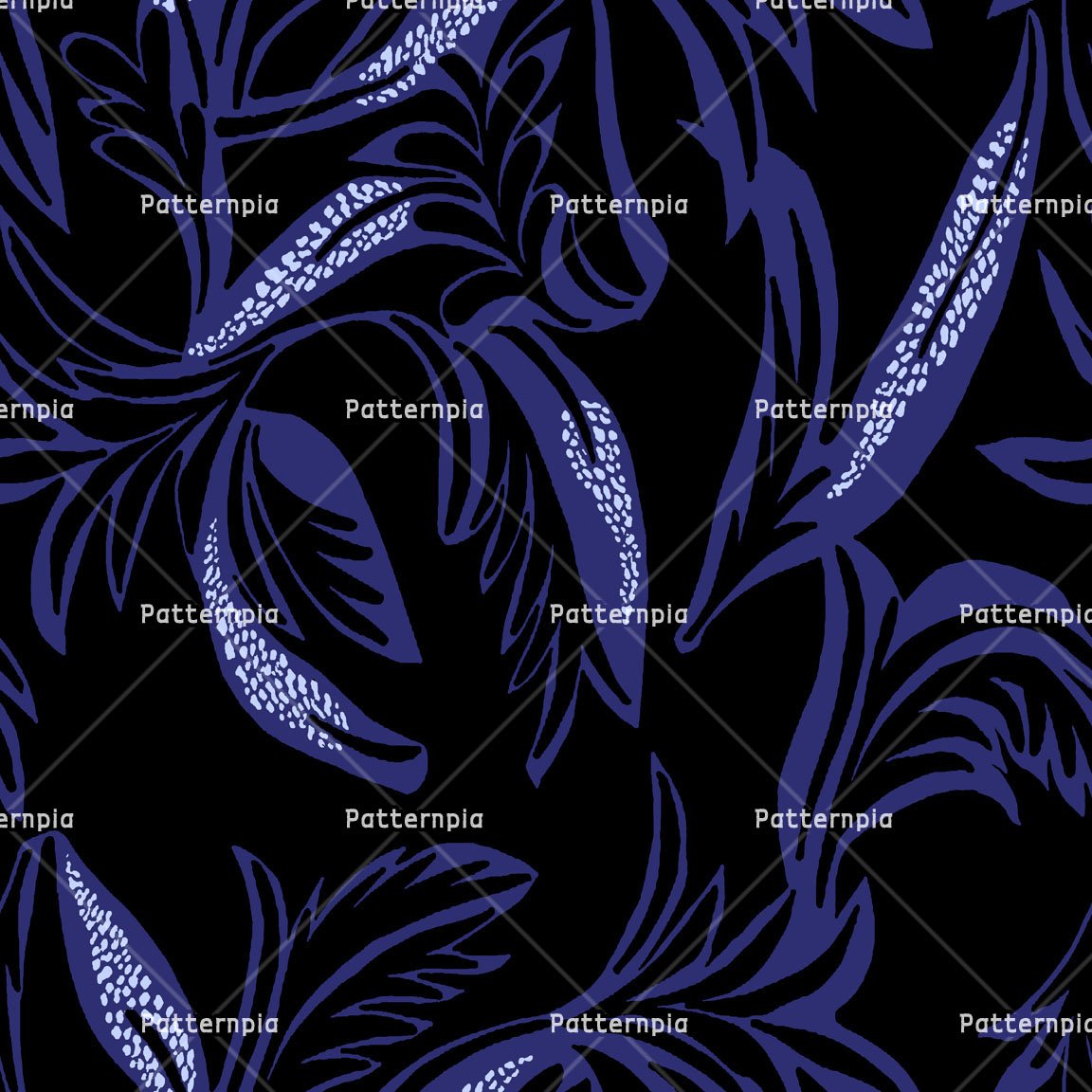 Patternpia Seamless Repeat Textile Pattern PSD JPG – Midnight Tropical ...