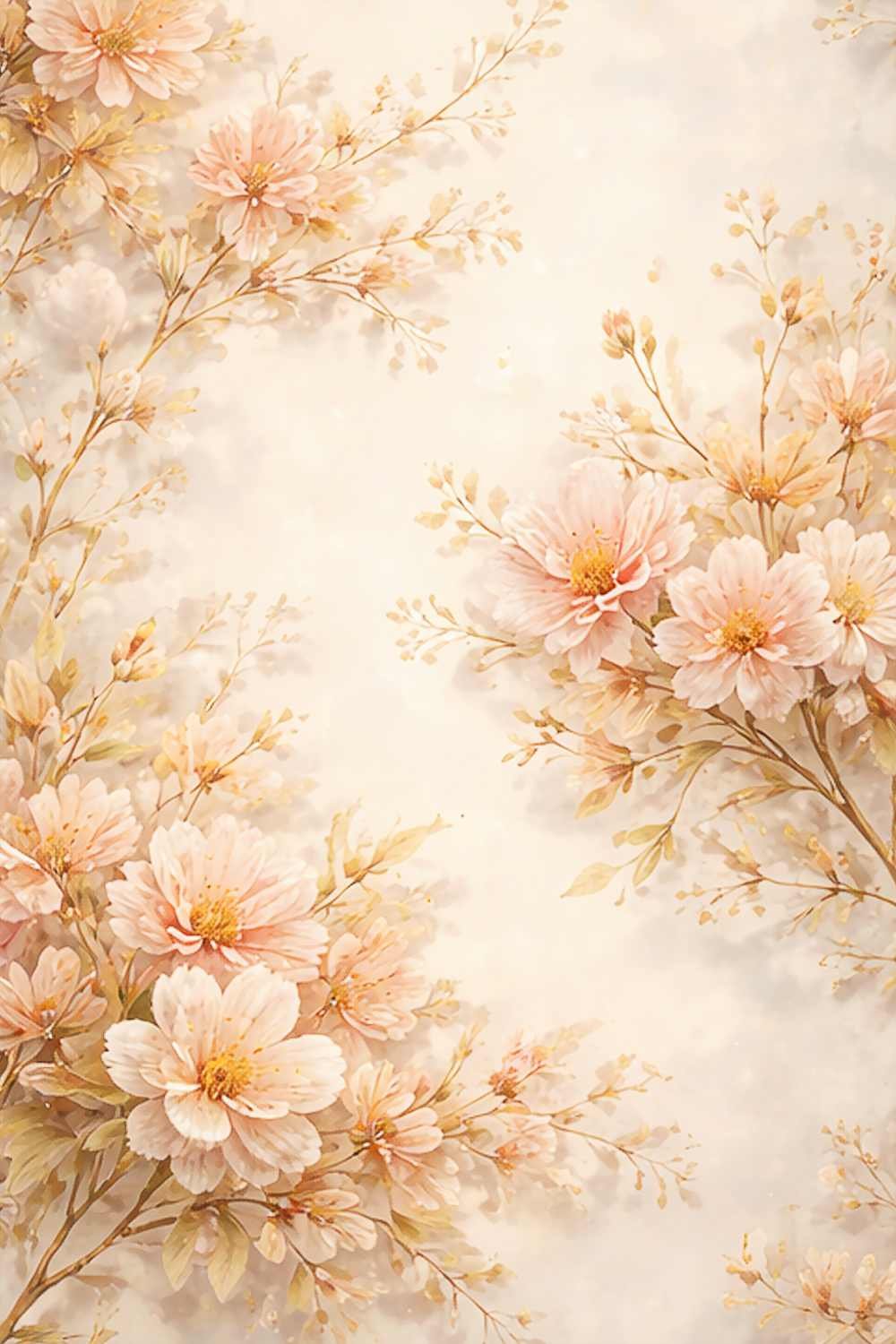 watercolor floral  blush floral design  peach flower background  botanical pattern  romantic floral art  vintage floral print  feminine floral design  soft pastel flowers  elegant botanical illustration  cream floral background
