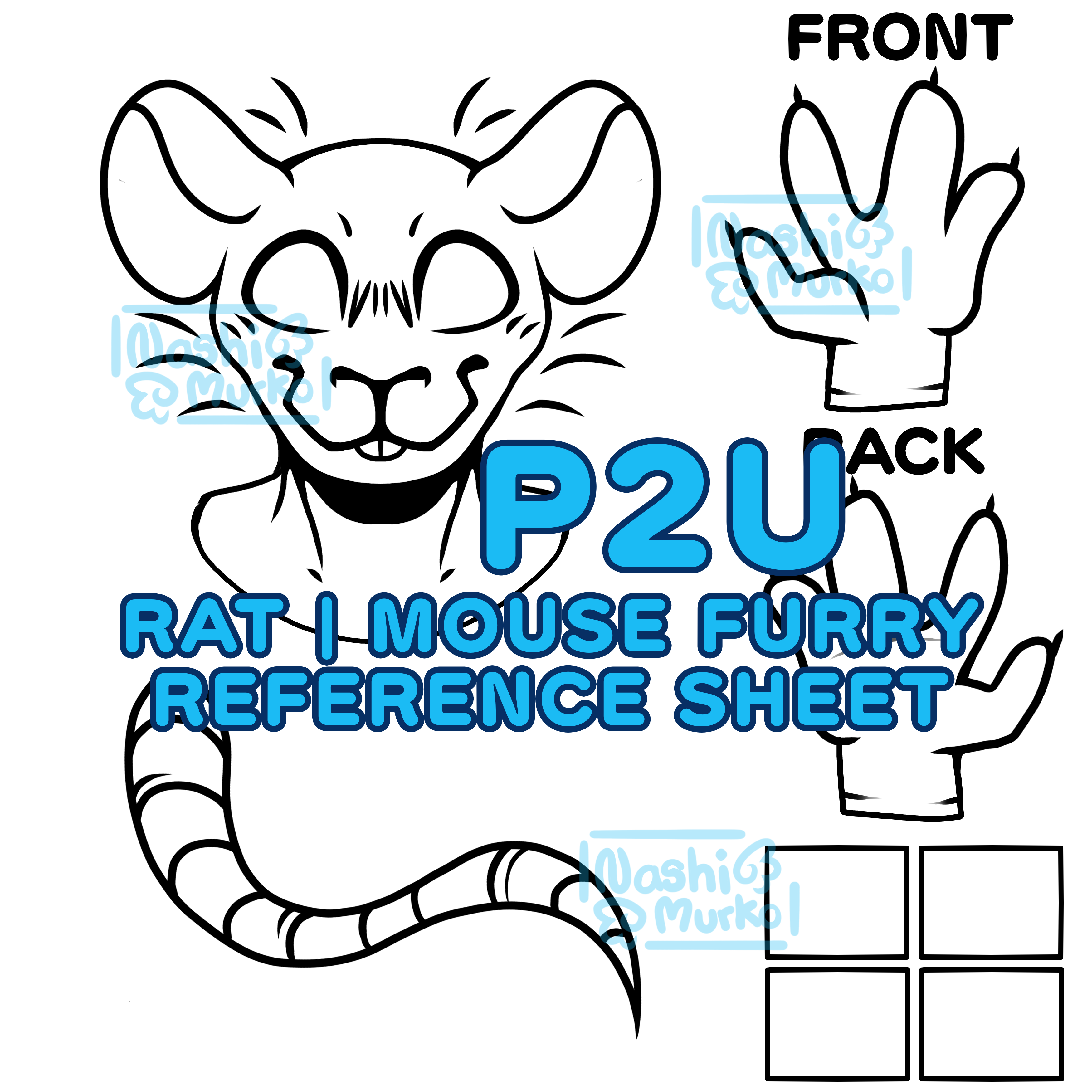 Mouse Rat Base Rat | Mouse Partial Fursona Base - Payhip