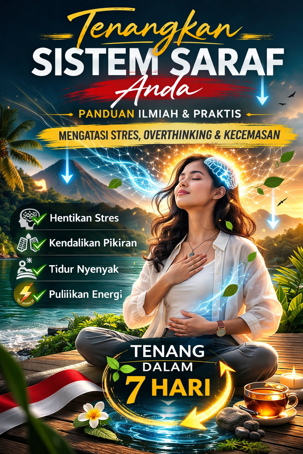 stres, overthinking,kecemasan, sistem saraf, kesehatan mental, teknik pernapasan, relaksasi alami, cara menenangkan pikiran, tidur lebih nyenyak, mindfulness indonesia,