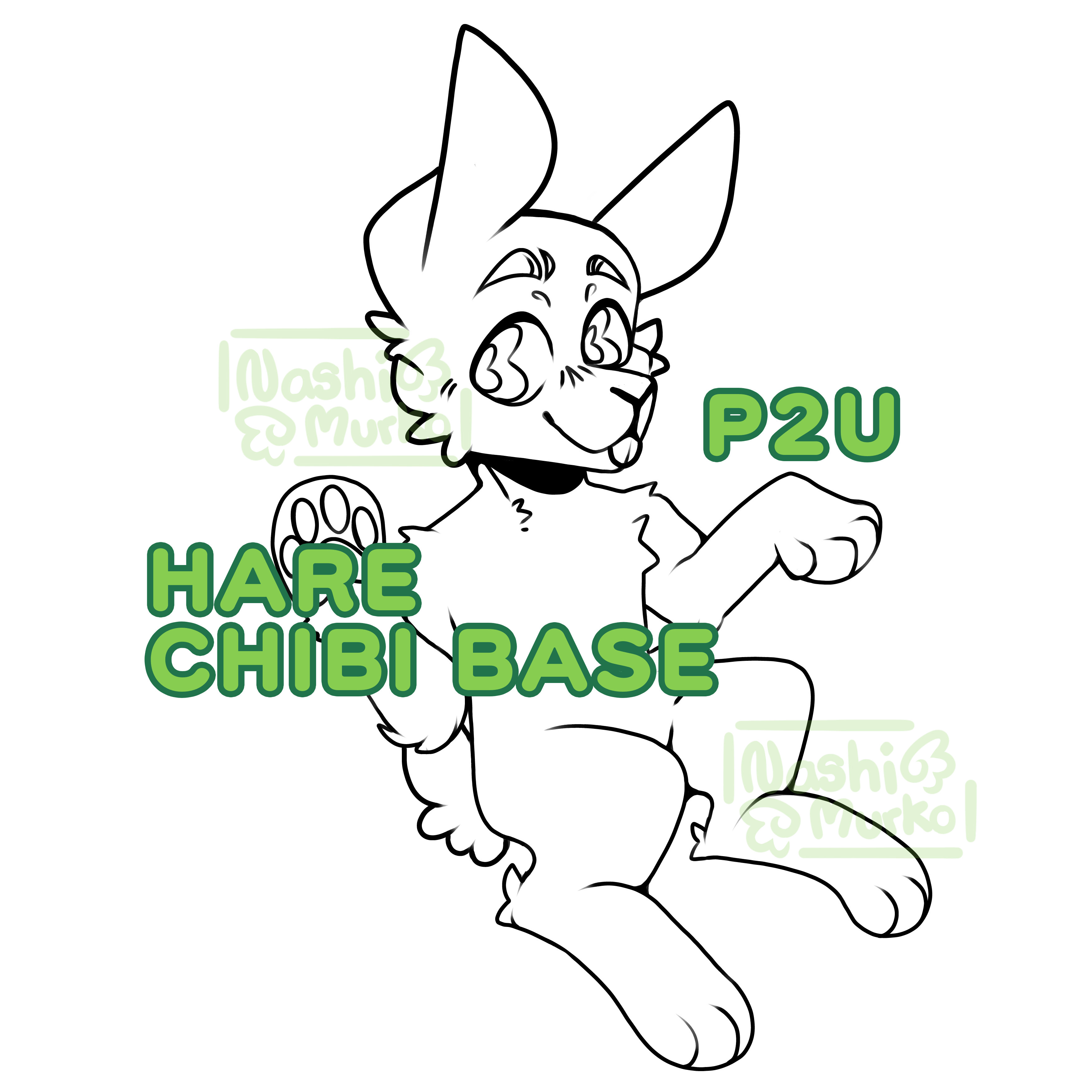 Fur Affinity Rabbit Base Rabbit Chibi Fursona Base - Payhip