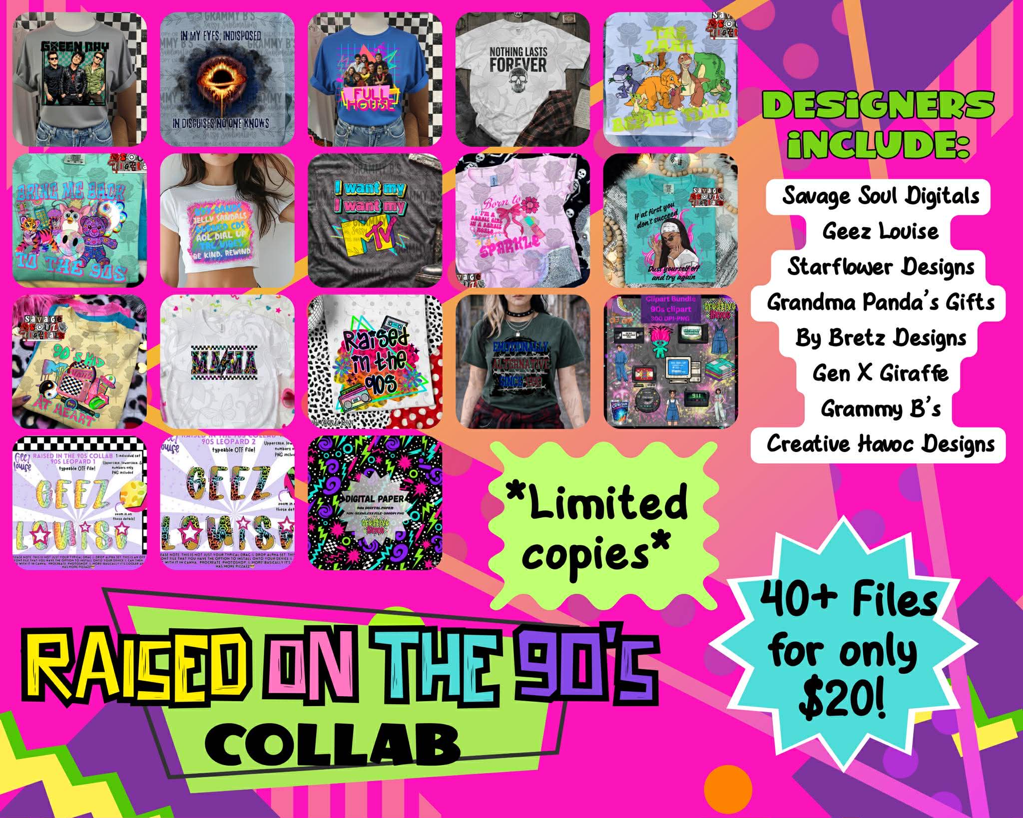 Raised on the 90's Collab - Payhip