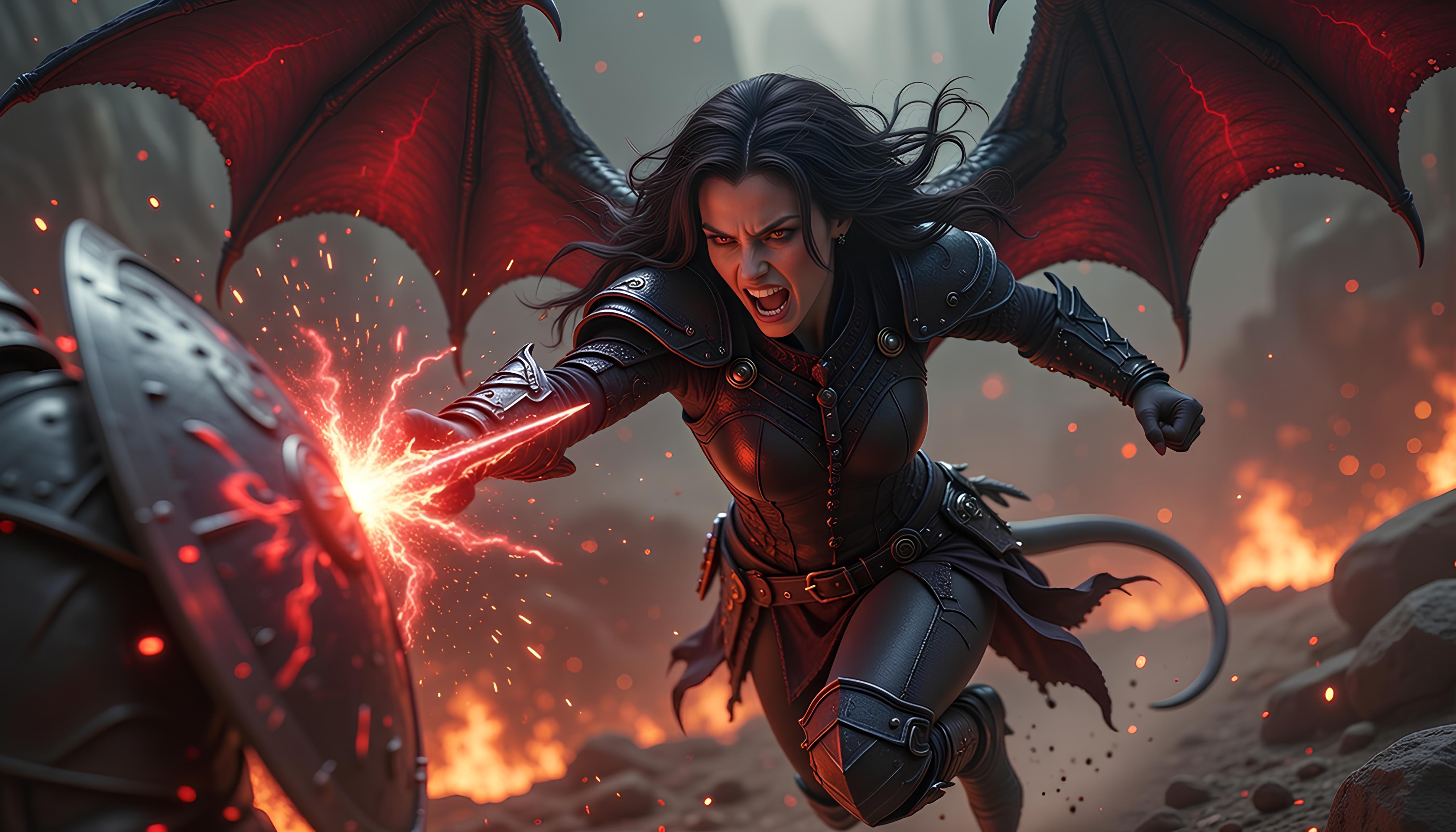 Female hell demon's being horrifying and brutal 9