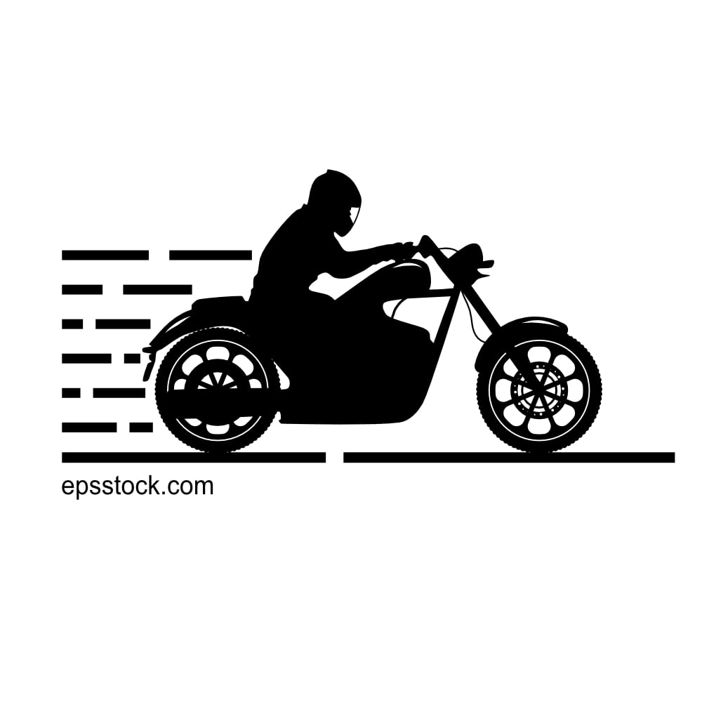 a man driving a motorcycle