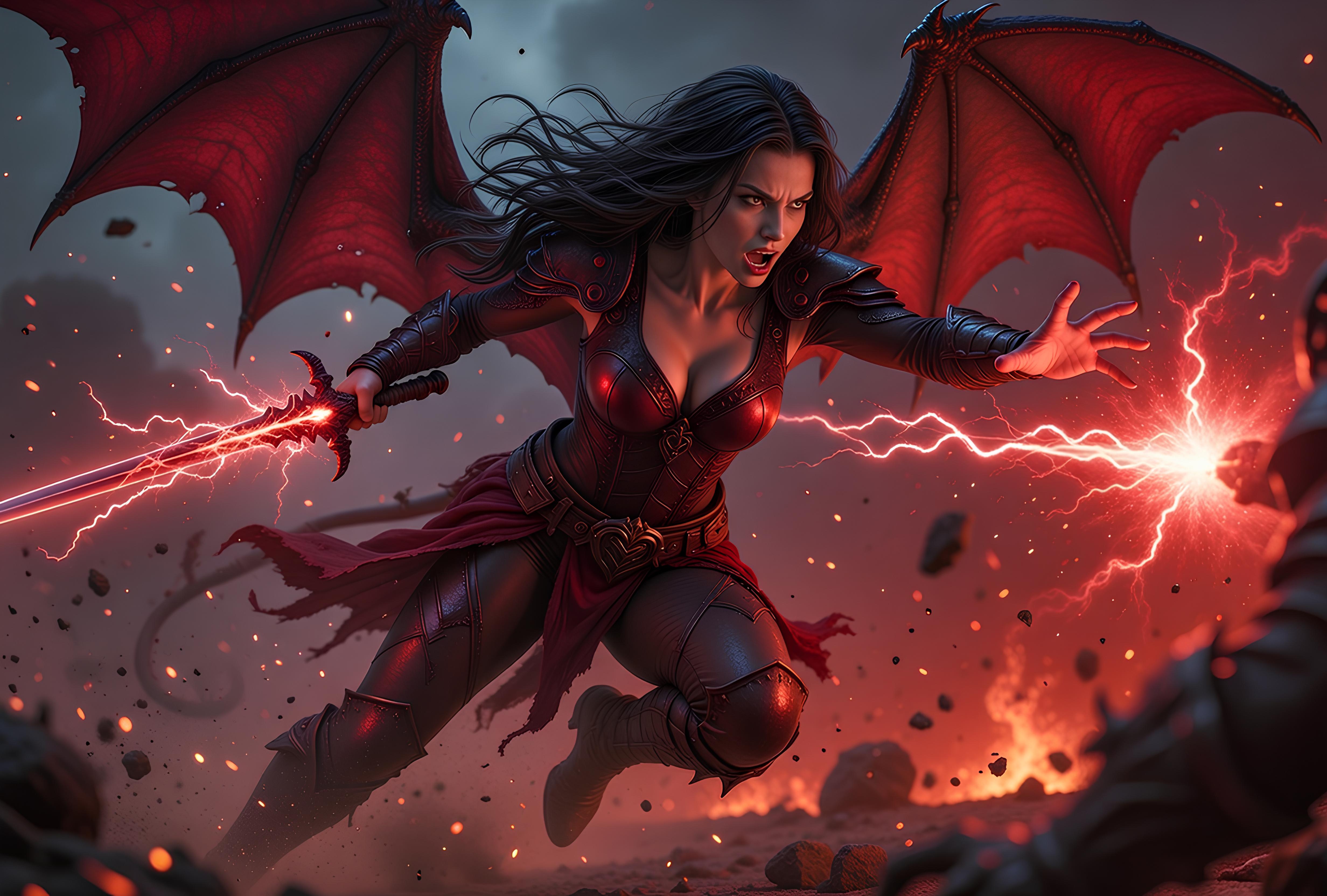 Female hell demon's being horrifying and brutal 18