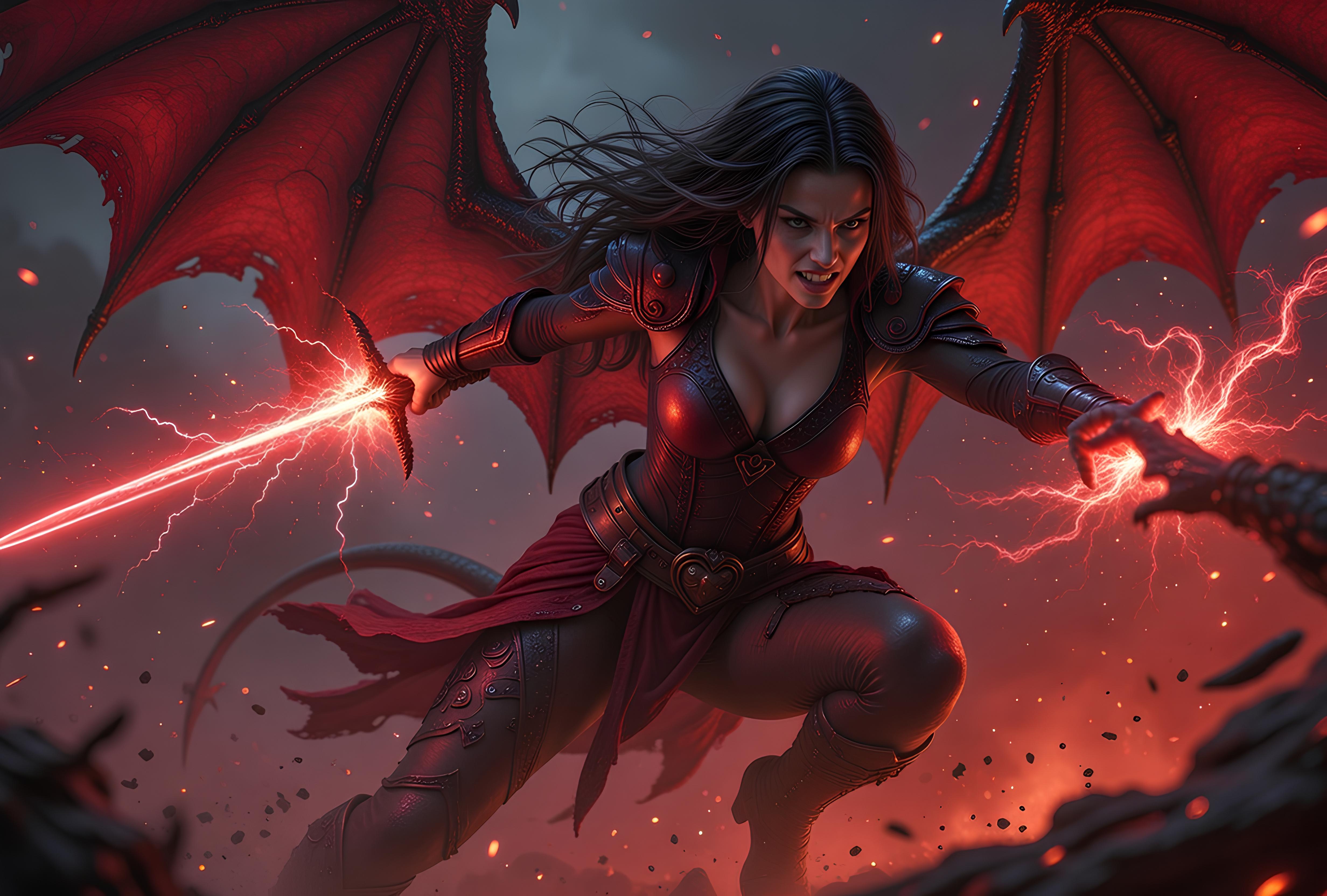 Female hell demon's being horrifying and brutal 21