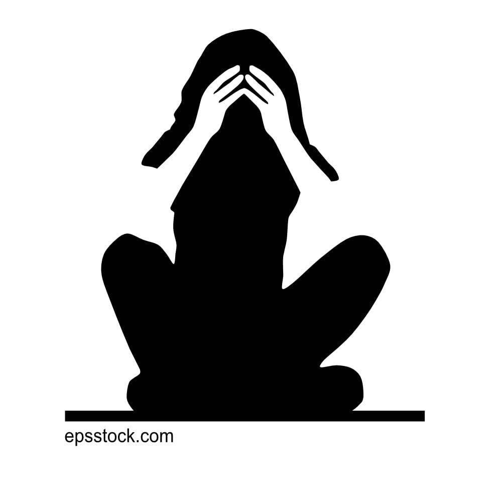 a young woman in despair