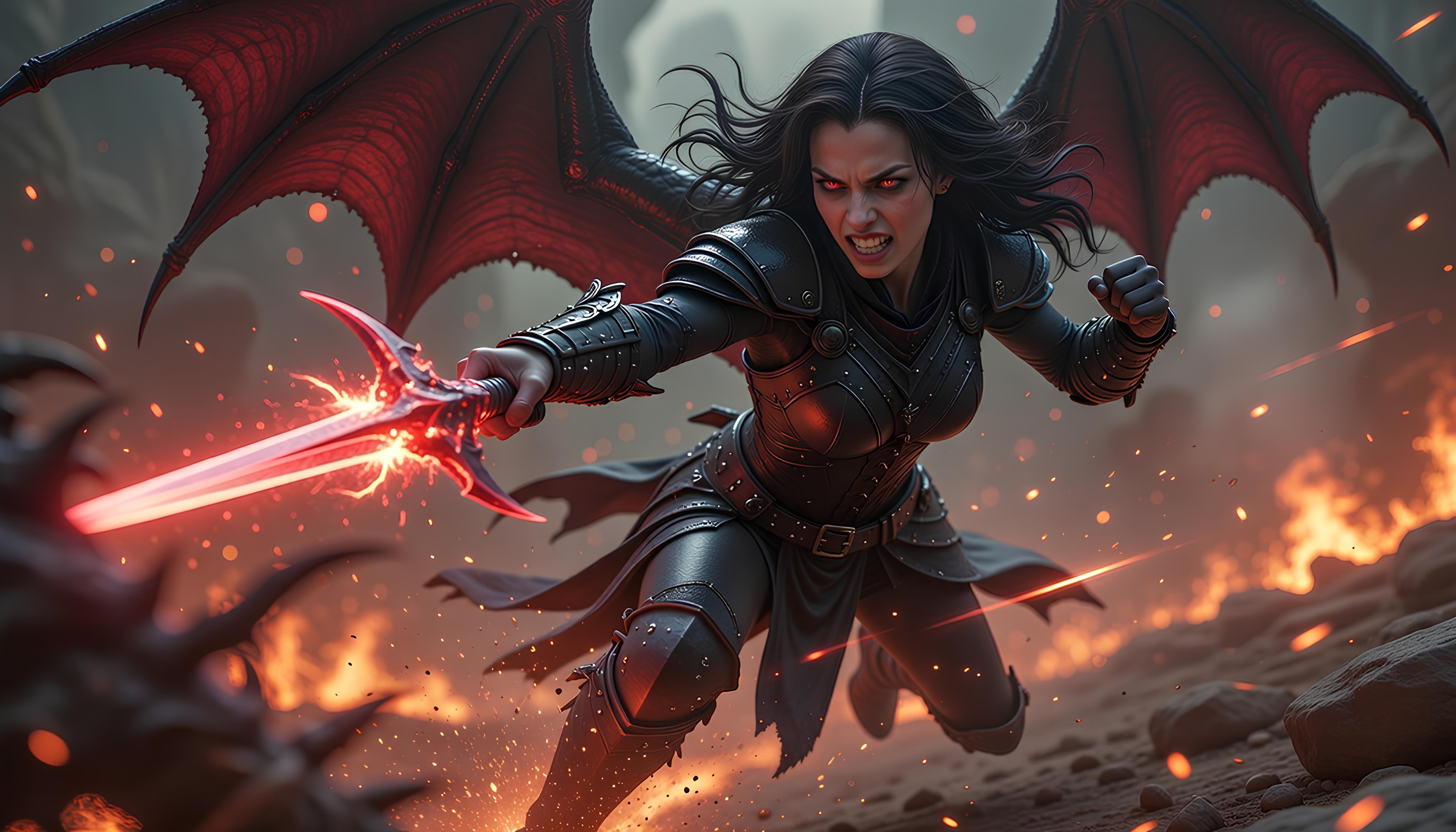 Female hell demon's being horrifying and brutal 22
