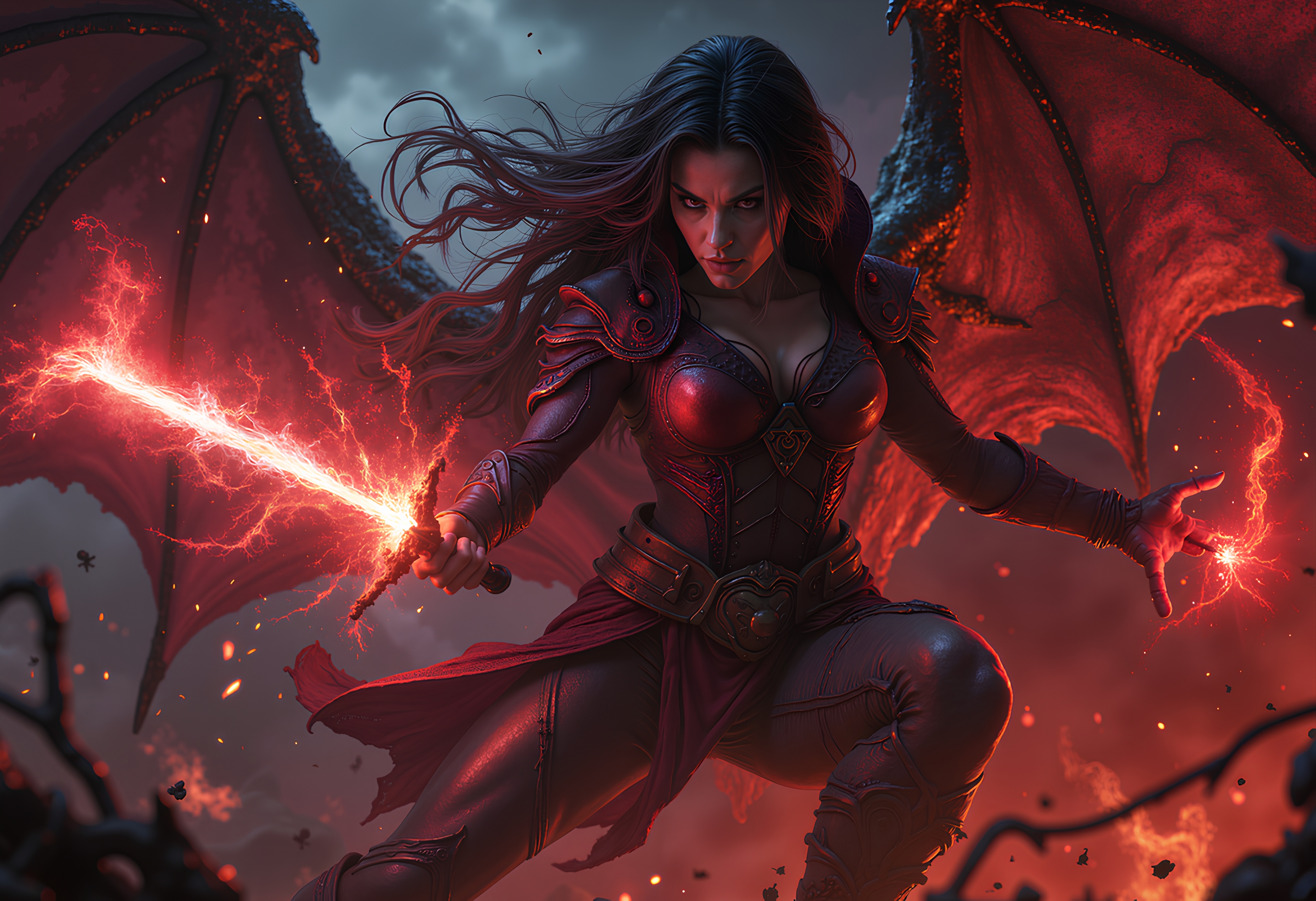 Female hell demon's being horrifying and brutal 24