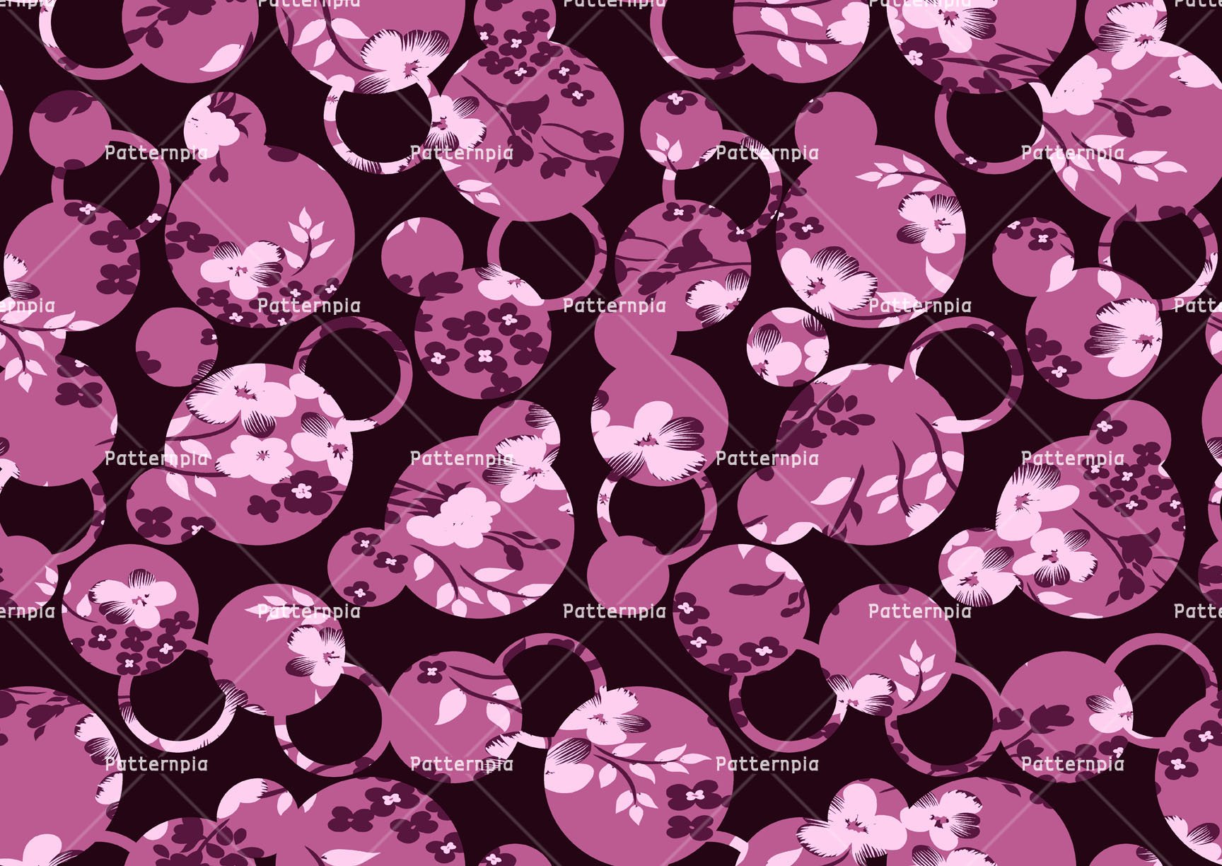 Patternpia Seamless Repeat Textile Pattern PSD JPG – Floral Mickey ...