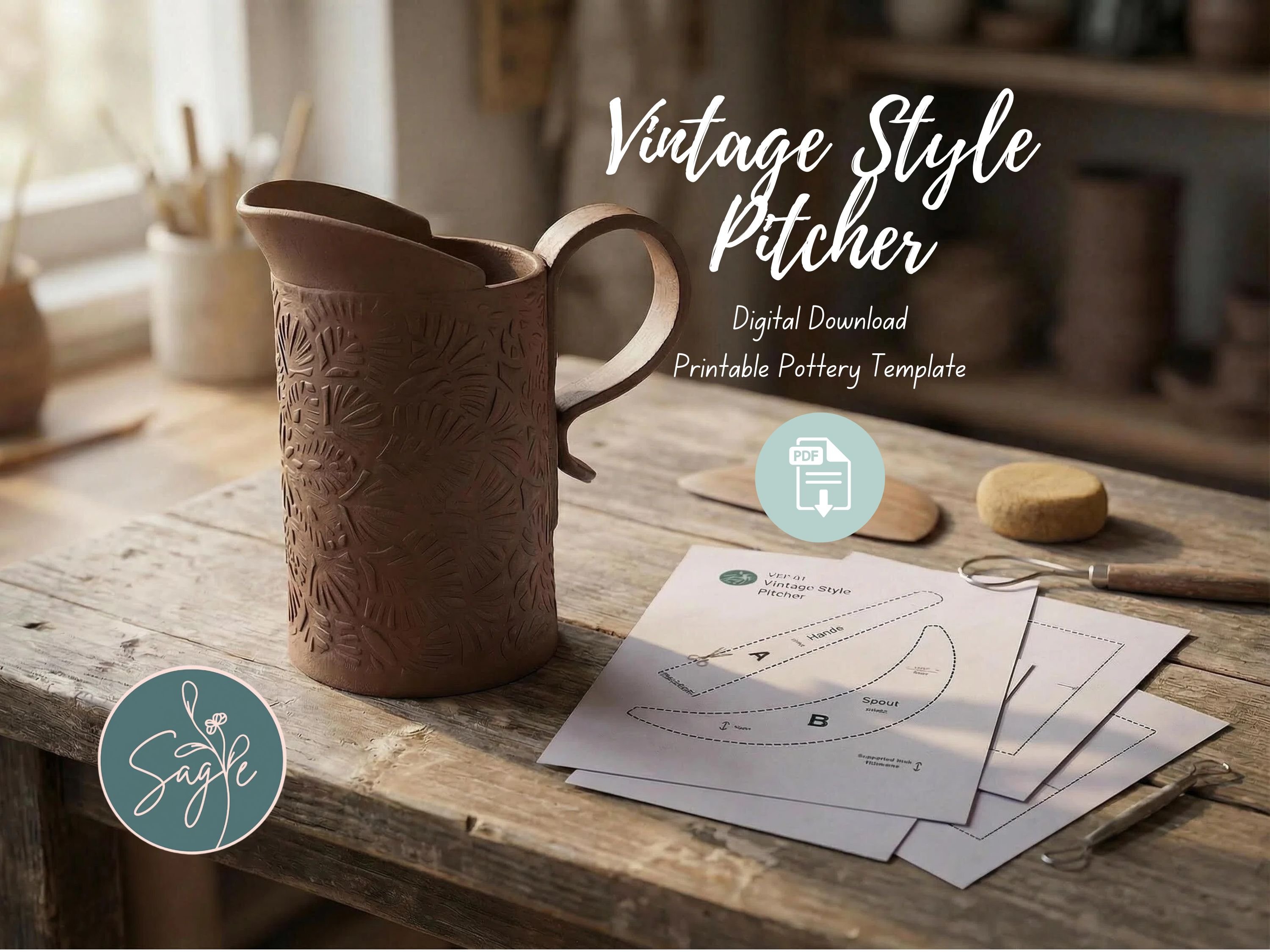 Printable Pottery Templates | Making Hand Building with Clay Easy!