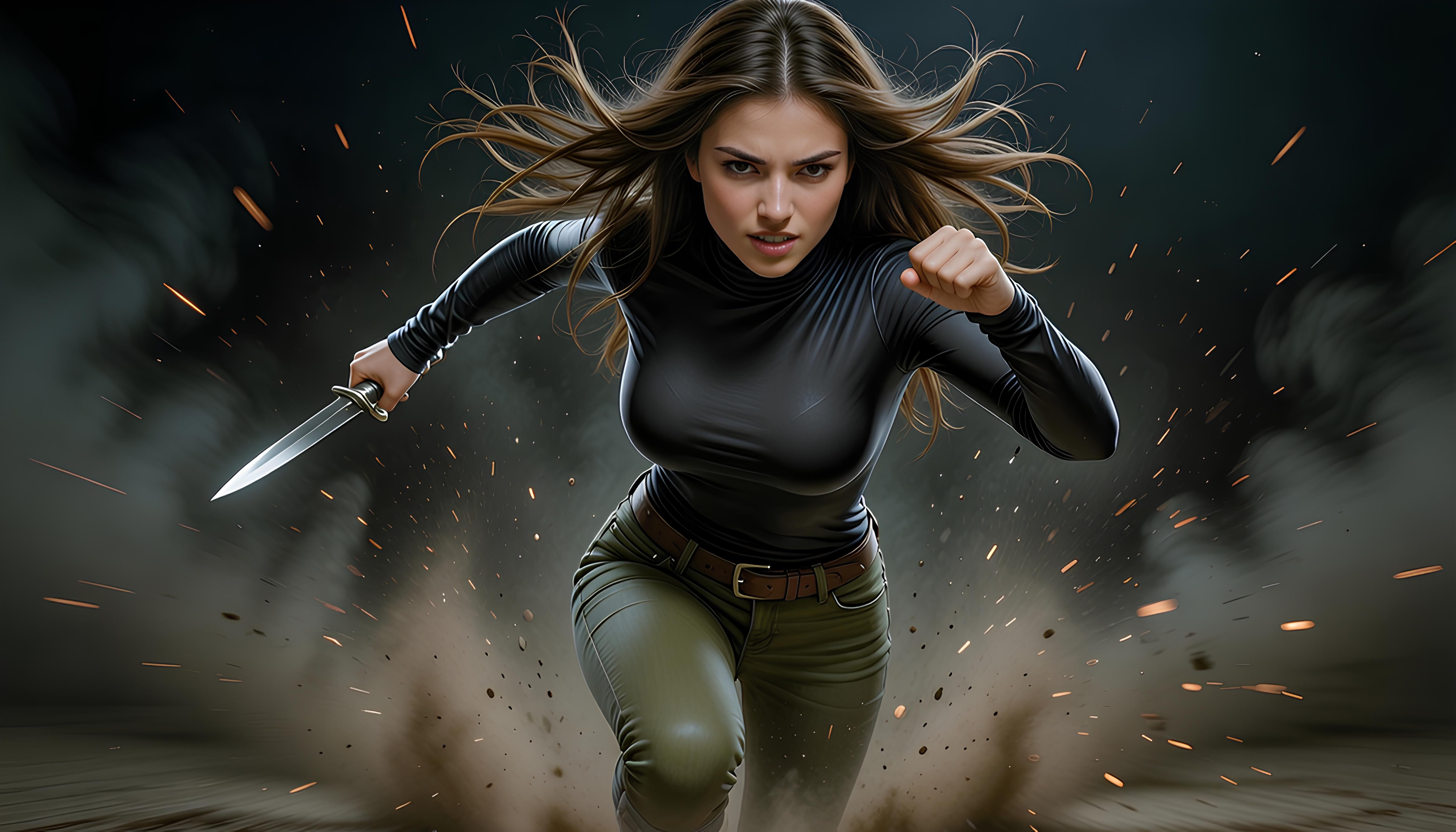 Mexican former female ninja fighting against the forces of hell 5
