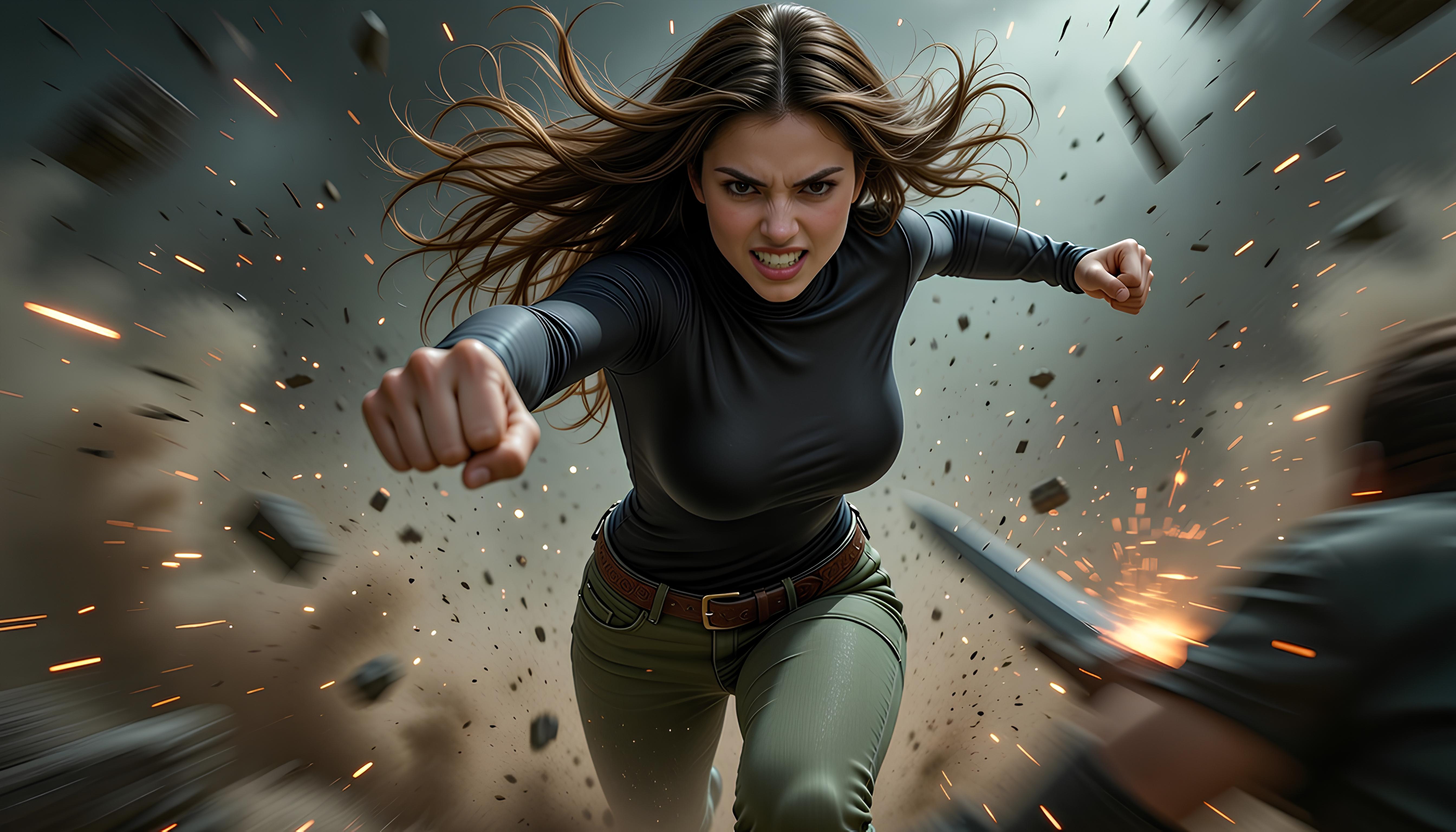 Mexican former female ninja fighting against the forces of hell 6