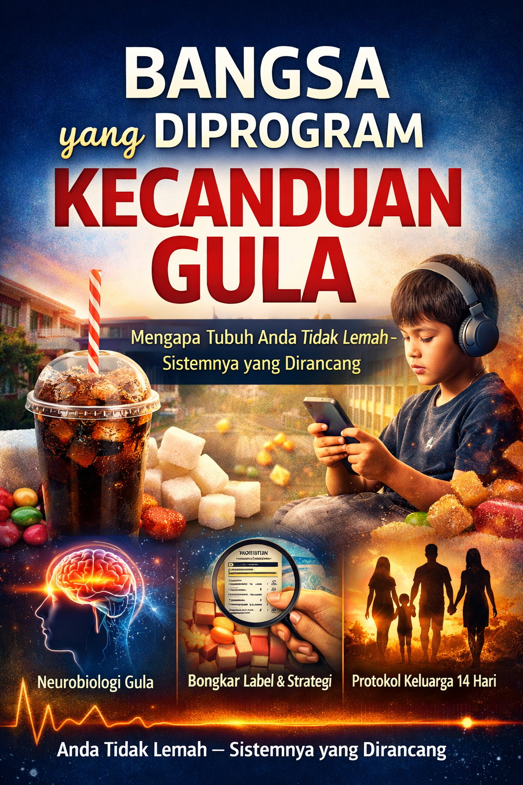 kecanduan gula Indonesia, cara berhenti minuman manis, gula tersembunyi dalam makanan, resistensi insulin ringan, penyebab cepat lelah setiap hari, mengurangi gula tanpa diet, energi stabil tanpa minuman manis, panduan keluarga kurangi gula, dampak gula p