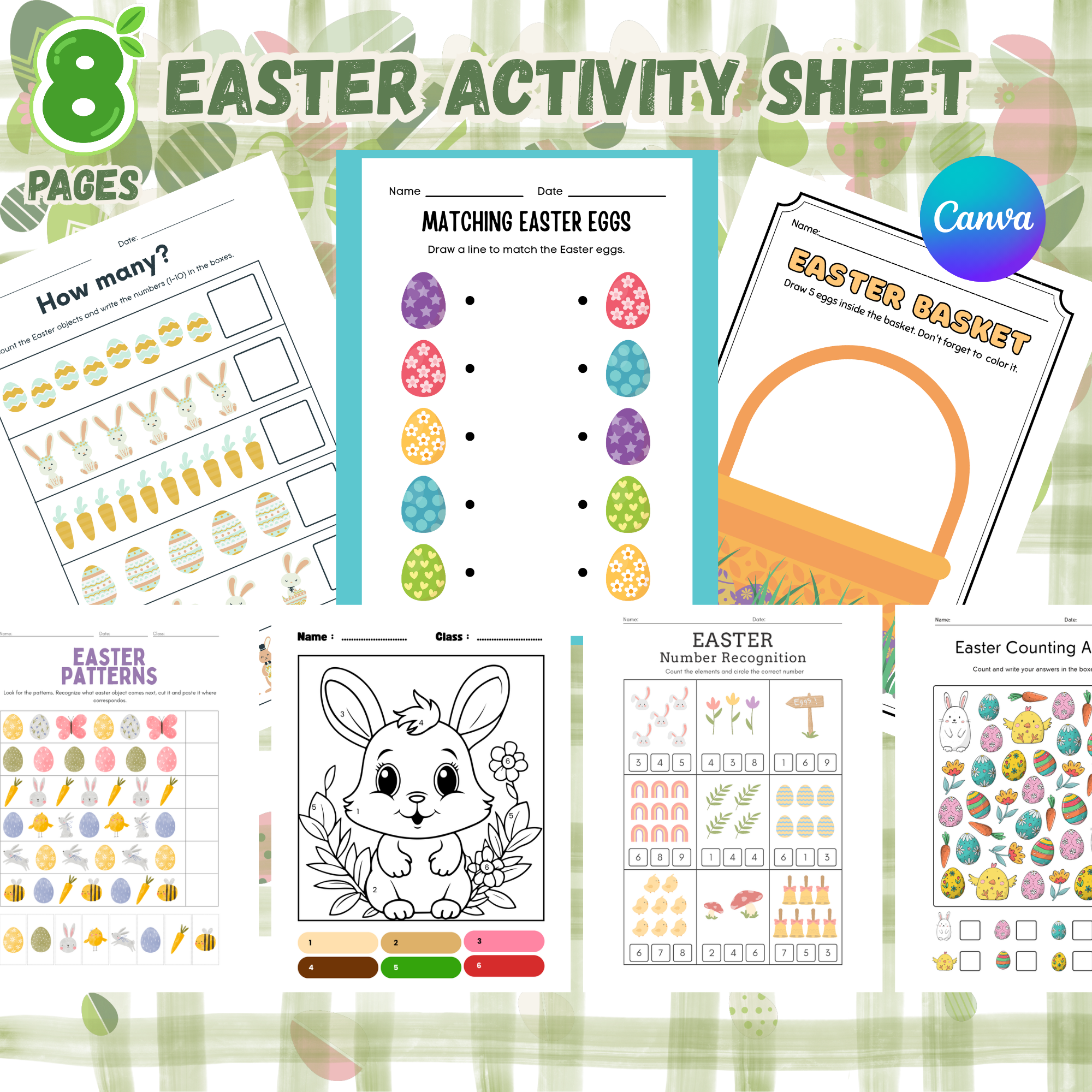 EASTER ACTIVITY SHEET | EDITABLE - Payhip
