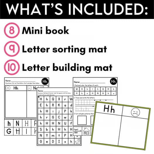 Letter H Activities for Preschool & Kindergarten Letter of the Week