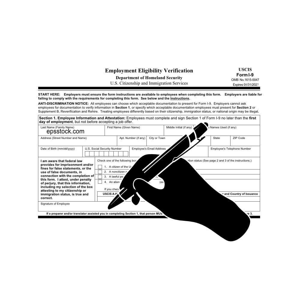 fill out Form I-9