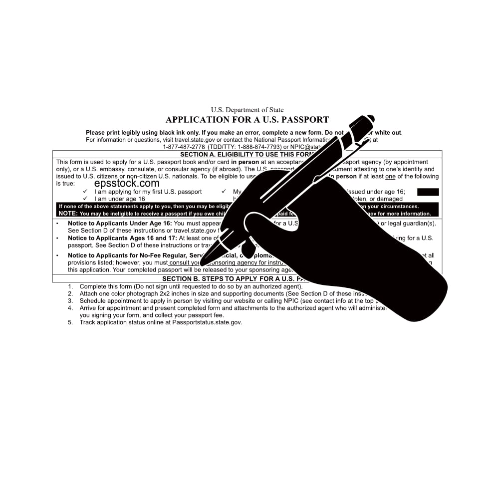 fill out Form DS-11
