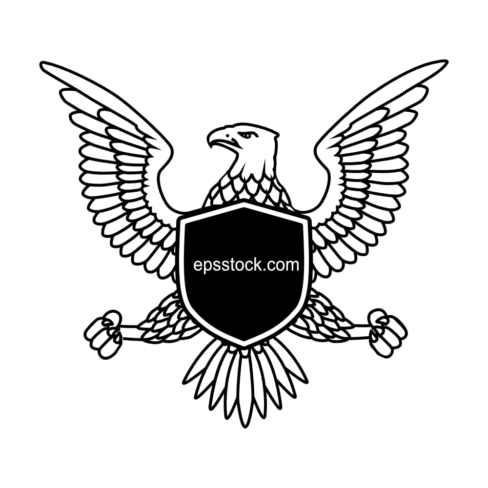 eagle with a shield