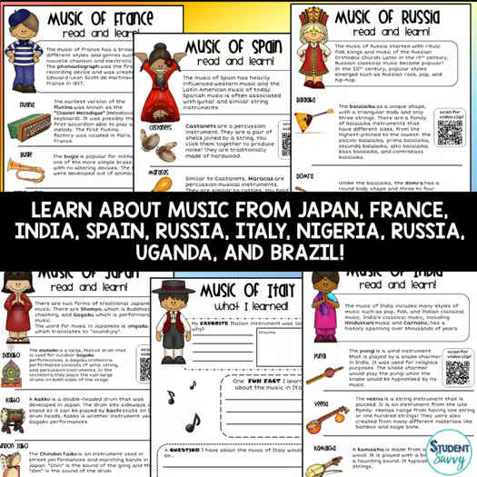 Music Around the World Activities