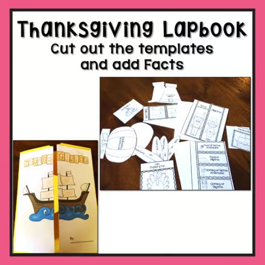 Thanksgiving Activities Lapbook - Thanksgiving Compare and Contrast Activities