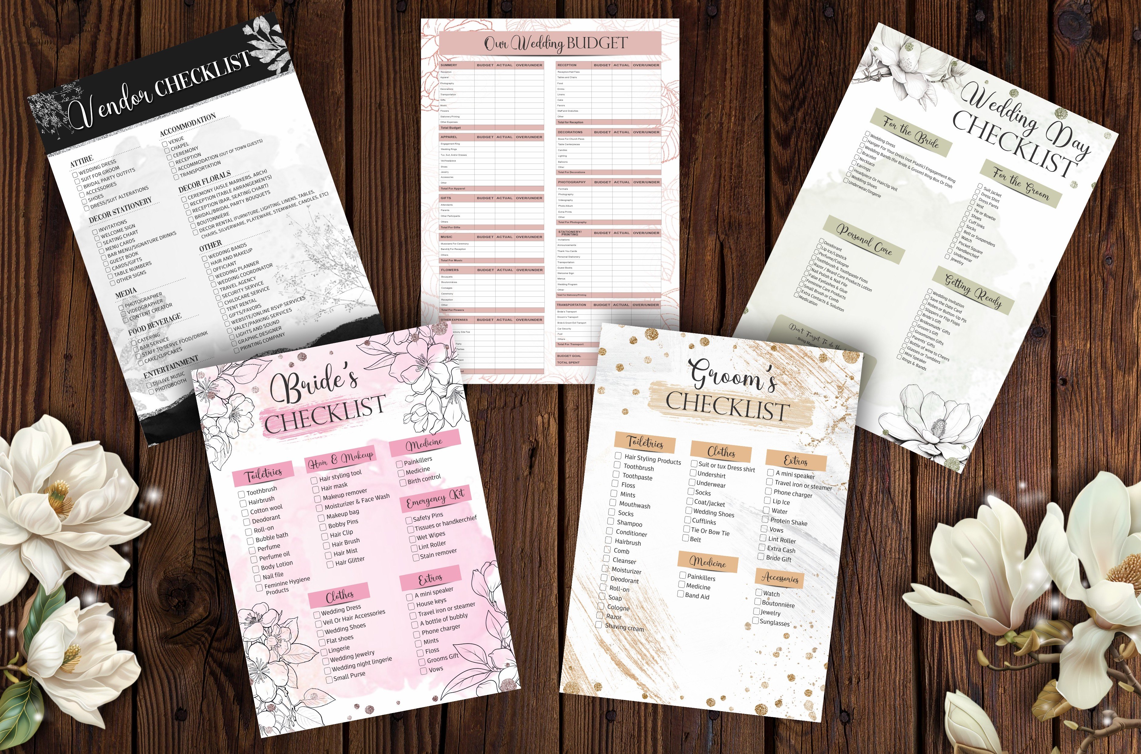Wedding Planning Bundle (Pink) - Payhip