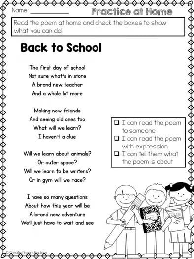 Poem of the Week Activities with Original Poetry Pack 6