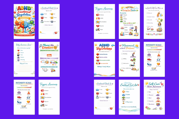 ADHD Emotional Regulation Workbook | Digital Mental Health Journal for ...