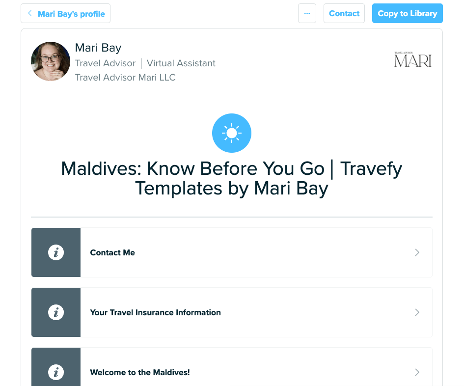 Maldives Know Before You Go Template for Travel Advisors Payhip