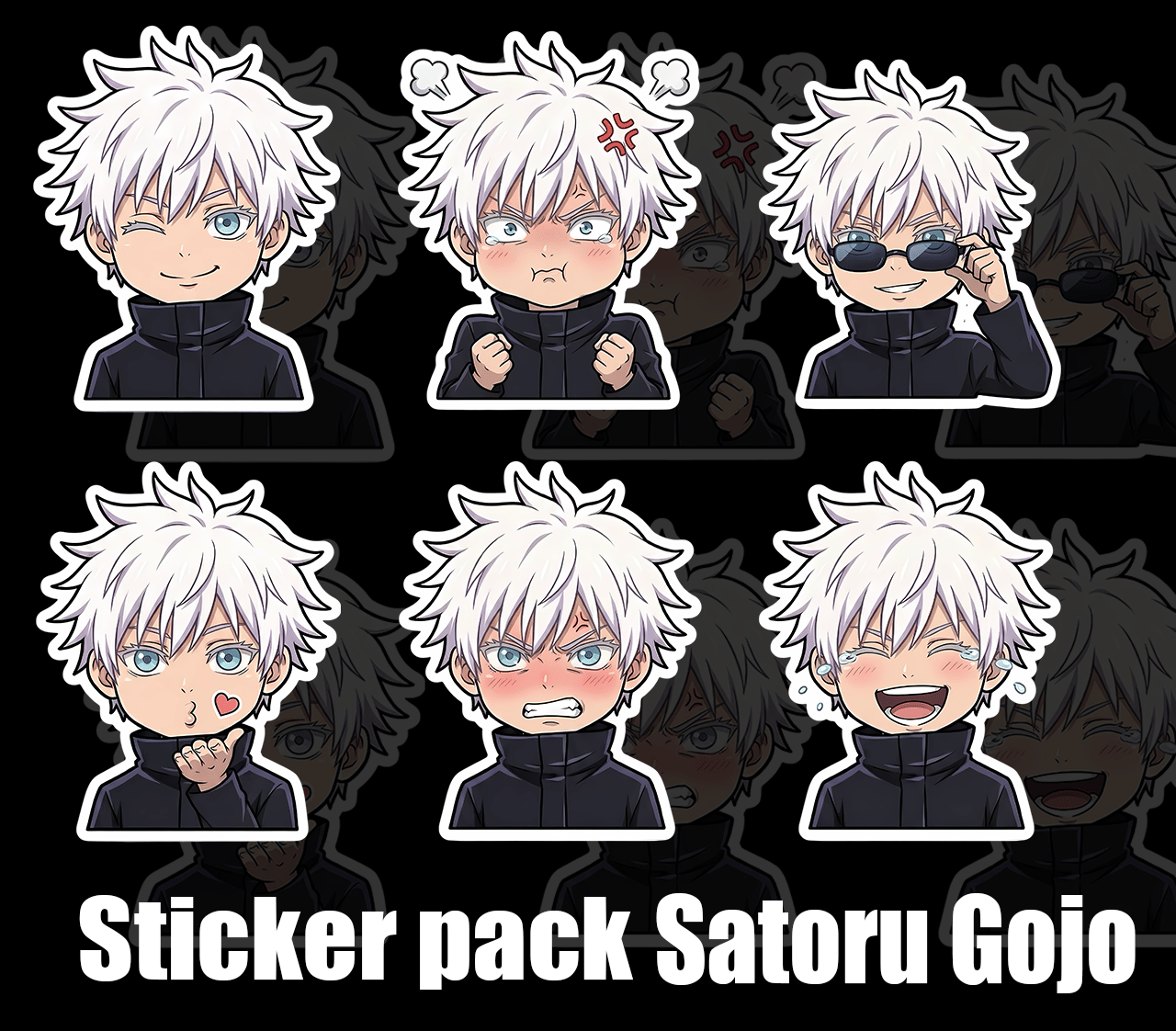 Sticker Gojo Sticker Pack Satoru Gojo - Jujutsu Kaisen - Payhip