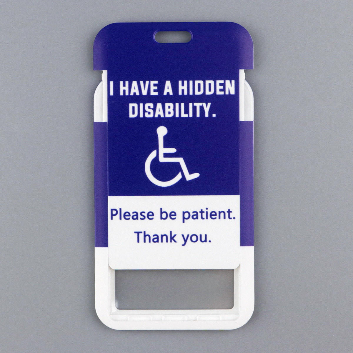 Please be patient ID neck strap for students and workers