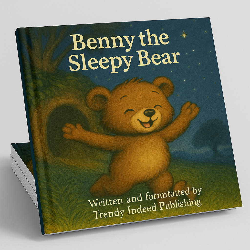 Bedtime storybook for toddlers with adorable bear character