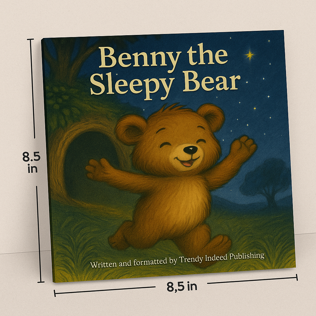 Illustrated toddler storybook for bedtime reading instant download