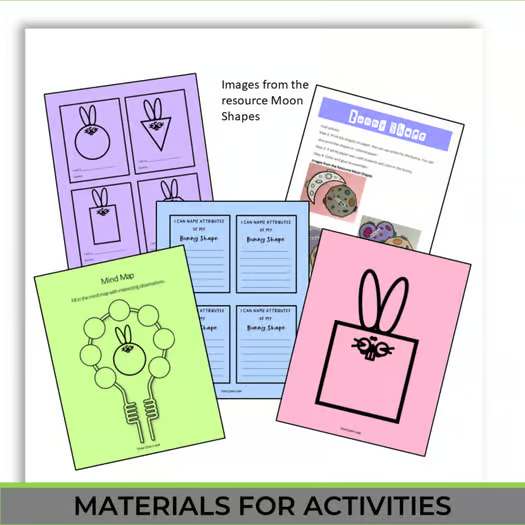 Engaging 2D Shapes Worksheets with Activities | Fun Math for Spring and Easter