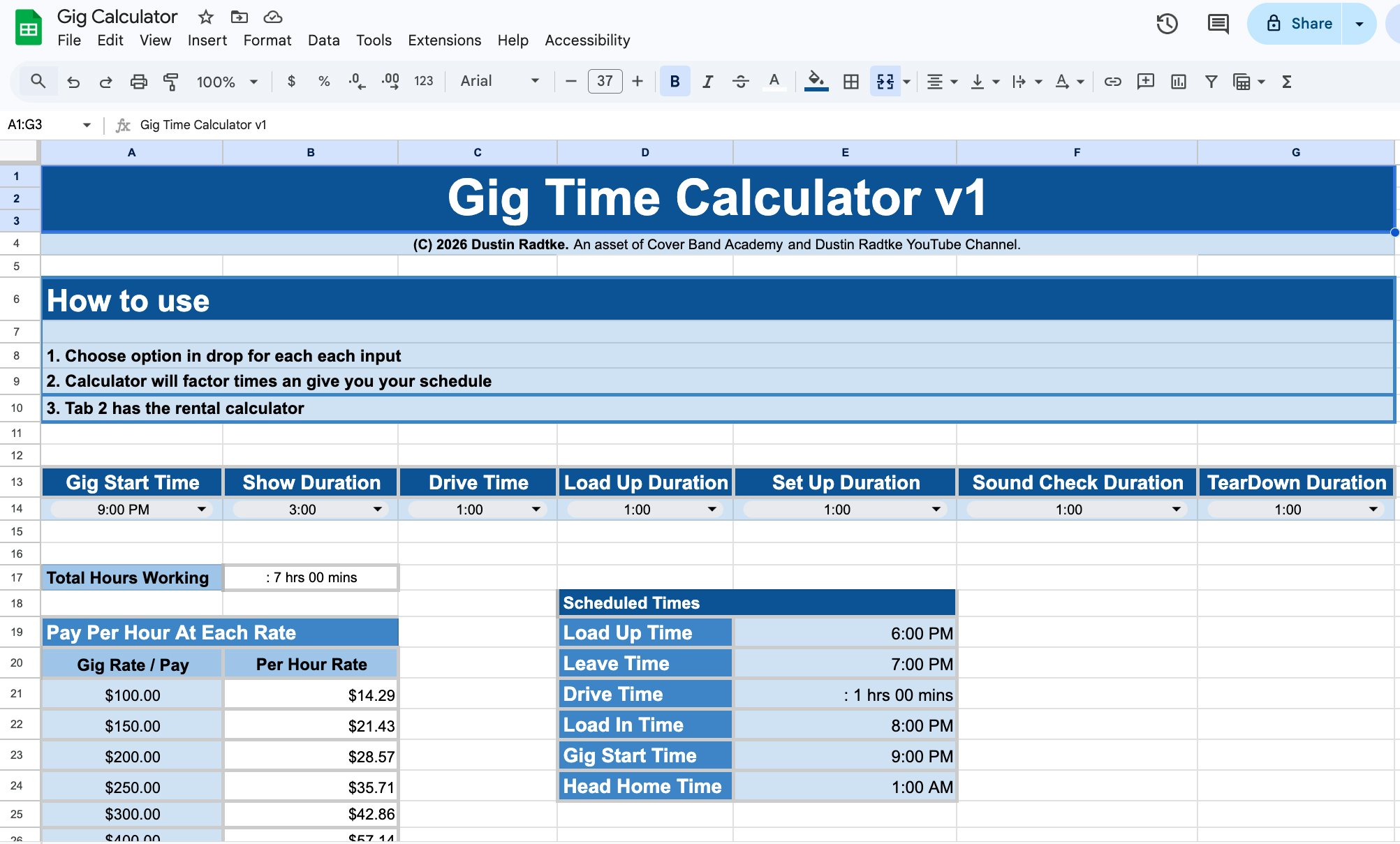 Gig Calculator - Payhip