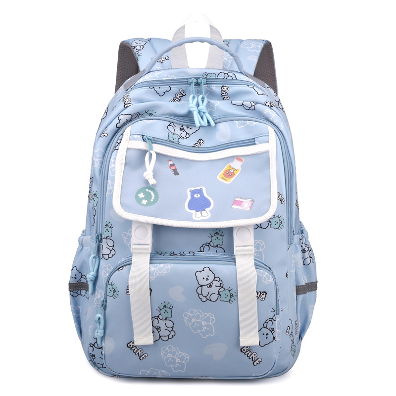 Lightweight kids backpack with cute animal print