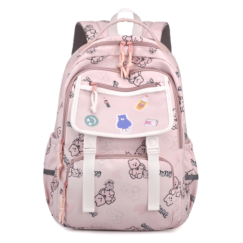 Children’s school backpack with playful animal graphics