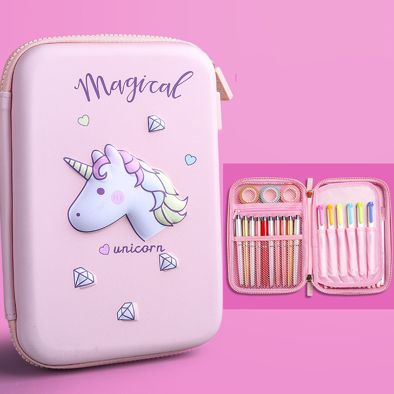 Children’s 3D EVA cartoon pencil case with large capacity
