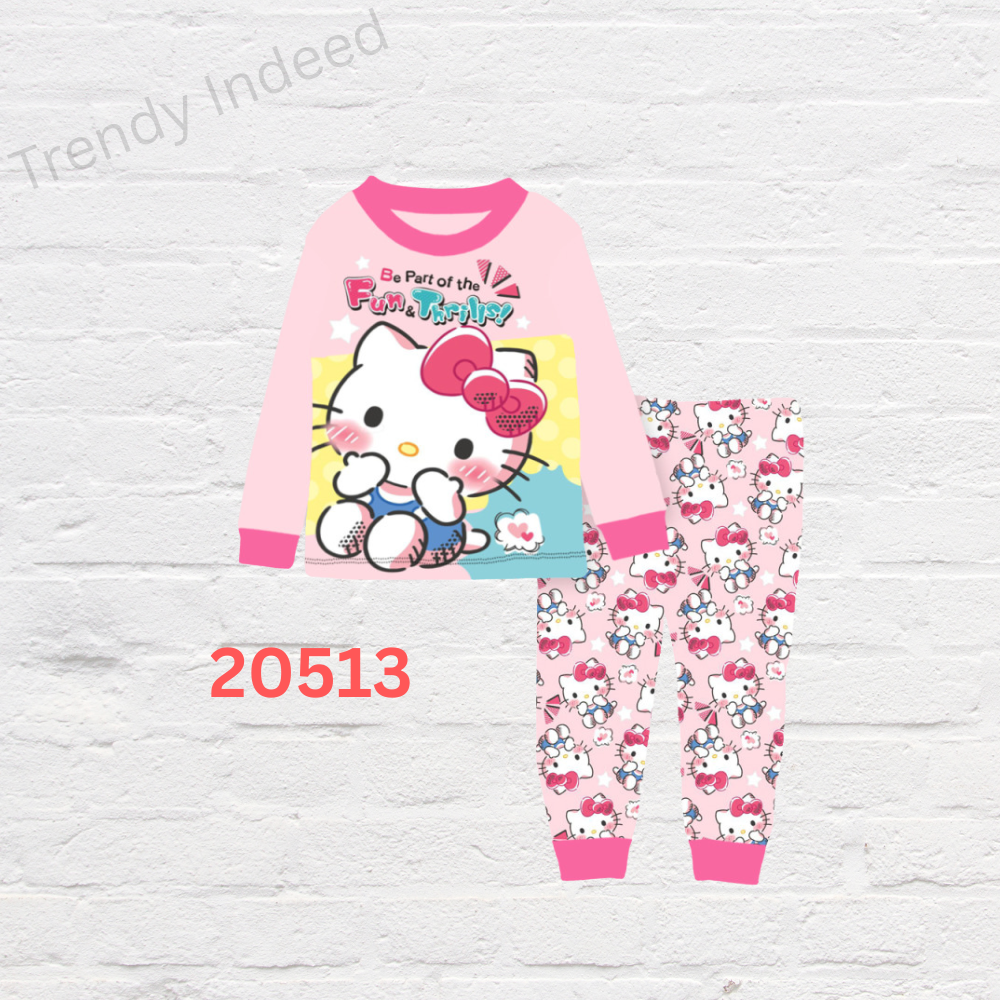 Pixel world themed kids sleepwear with soft fabric
