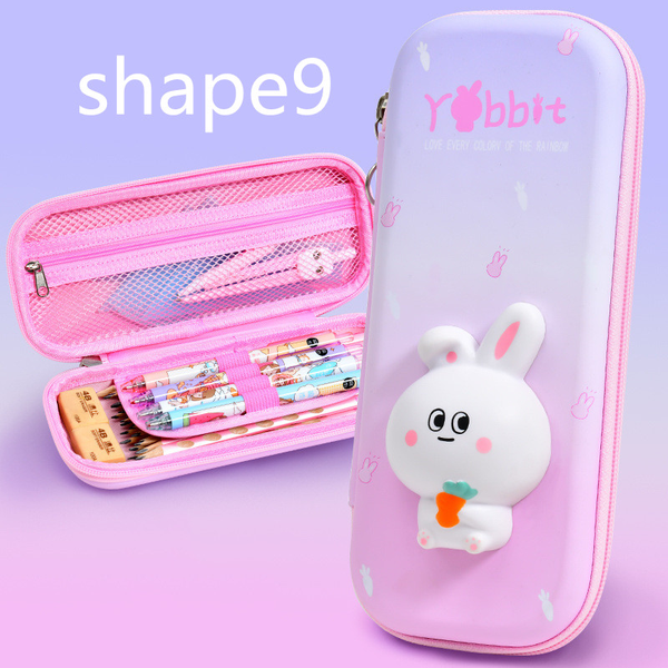 Hard shell pencil pouch for children school supplies