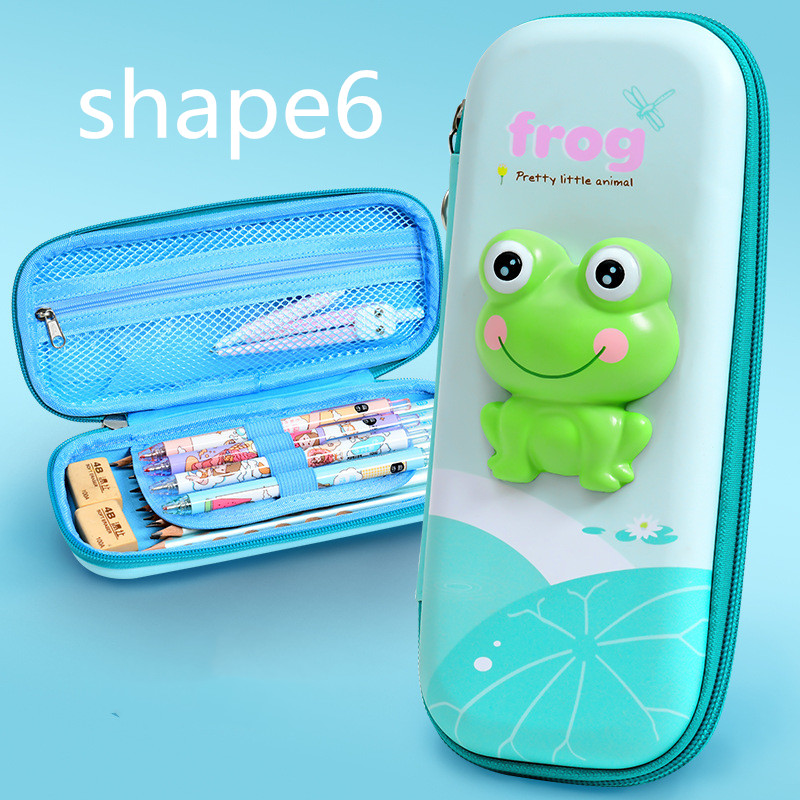 Kids cartoon pencil case with durable EVA material
