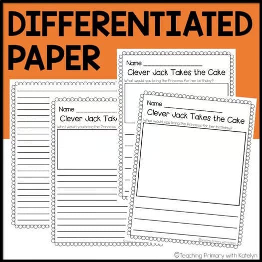 Clever Jack Takes the Cake Activities | Craft and Writing Activity