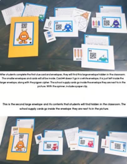 Back to School Activities Escape Room Getting to Know You First Day