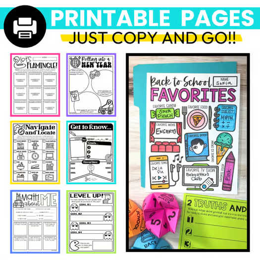 Back to School Activities | First Week of School | Beginning of the Year BUNDLE