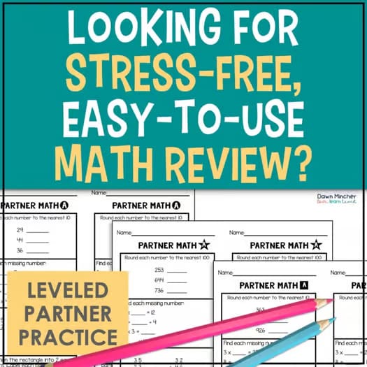 3rd Grade Math End of Year Math Review Fun Activities Last Week of School EOY