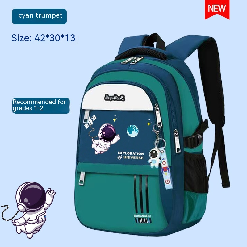Durable kids backpack with supportive spine structure