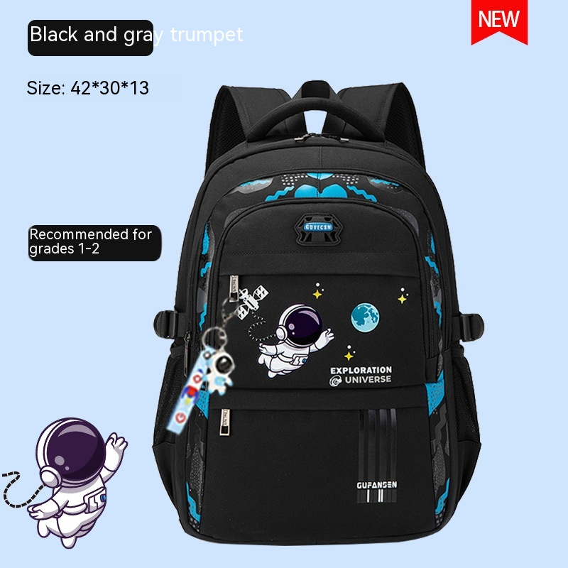 Comfortable children’s backpack with spine protection system