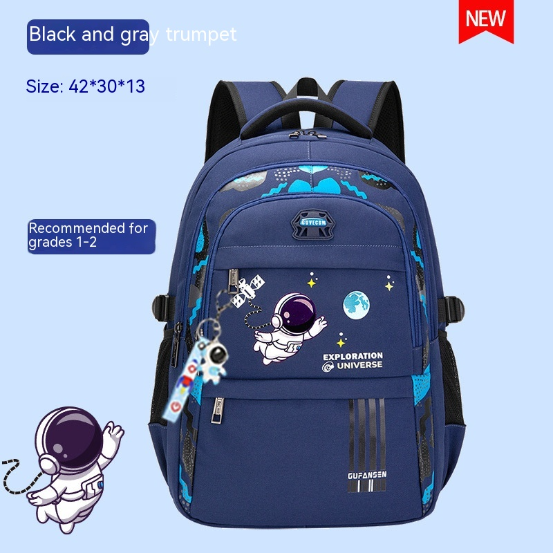 Kids ergonomic school backpack with back support design